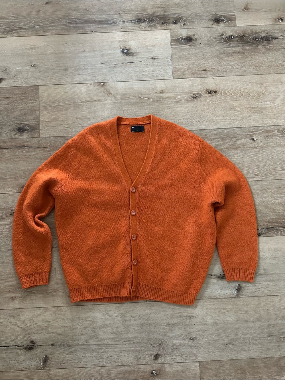 ASOS Design Burnt Orange Oversized Cardigan Sweater